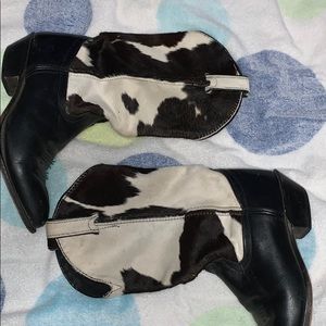 Cow Skin Cowboy Boots